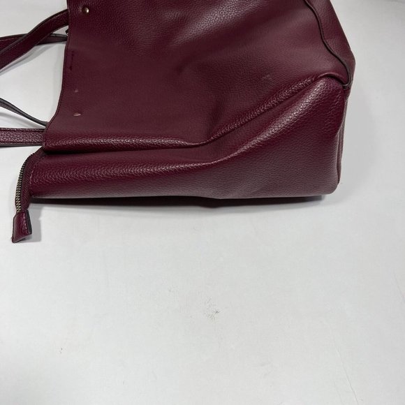Nanette Lepore Burgundy Arriss Triple Section Shoulder Tote Bag Women Handbags - Picture 13 of 16